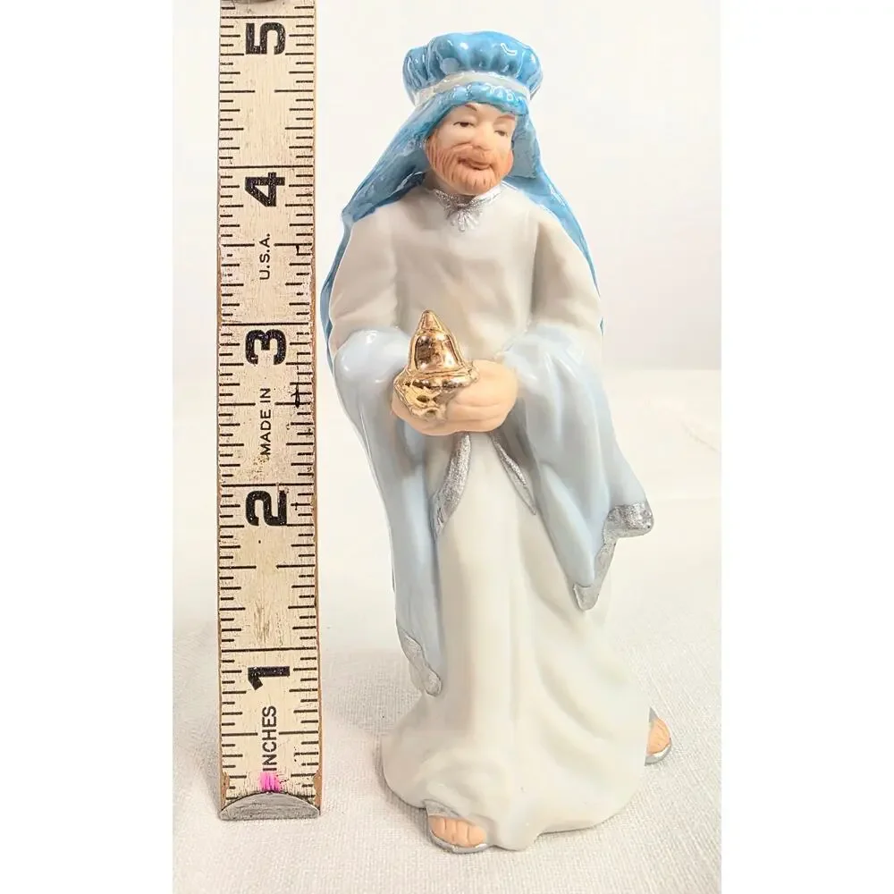 Vtg Hallmark Balthasar - The Magi Blessed Nativity Collection Ornament NOS NIB